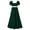 Green, variant on Huanglei Regency Dresses For Women With Satin Sash Ruffled Puff Sleeve Empire Waist Dress Gown