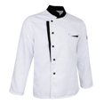 thumbnail image 1 of fastboy Veste de Chef à Manches Longues, Uniforme de Cuisine pour Serveurs d'Hôtel, Blanc 2TG, 1 of 6