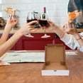 thumbnail image 3 of 30pcs White Pizza Boxes Small Corrugated Pizza Boxes Reusable Pizza Boxes Oven Takeaway Packaging Cardboard Pizza Boxes 6 inch, 3 of 8