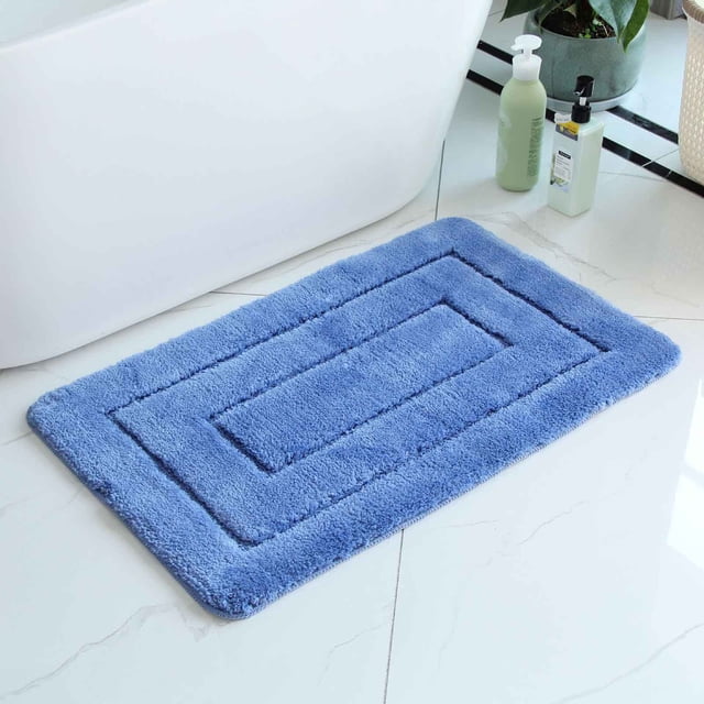 TIMIFIS Bathroom Rugs,24 Inch X 16 Inch,Soft and Absorbent Microfiber Bath Rugs,Non-Slip Hairy Bath Carpet, Machine Wash Dry Bath Mats for Bathroom Floor,Tub and Shoer Bathroom Rugs