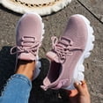 thumbnail image 3 of Womens Chunky Walking Shoes Comfortable Arch Support Orthopedic Woven Non Slip Jogging Work Fashion Sneakers, 3 of 8