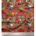 thumbnail image 1 of Soimoi polyester Crepe Fabric Dot & Mix Vegetable Print Fabric by Yard 42 Inch Wide, 1 of 3