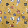 thumbnail image 1 of oneOone Cotton Flex Mustard Yellow Fabric Galaxy Sewing Craft Projects Fabric Prints By Yard 40 Inch Wide, 1 of 4