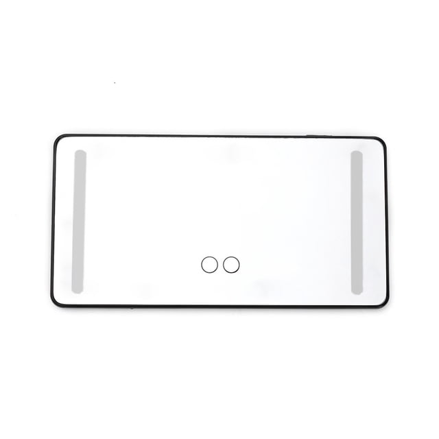 Mirror with Lights, Car Mounted LED Makeup Mirror with Three Light Settings, Strap Installation for Sun Visor with Type-C Charging Makeup Mirror with Lights