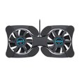 thumbnail image 1 of Mini Portable Pliant Pliable USB Double Ventilateur Refroidisseur Coussin Rafraîchissant pour PC Portable Cahier 7 Pouces-15 Pouces, 1 of 7