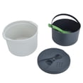 thumbnail image 1 of Microwave Rice Cooker, Good Sealing 2L Microwave Rice Maker Safe Harmless  For Kitchen For Microwave Green, 1 of 8
