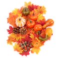 thumbnail image 2 of Halloween Pumpkin Decorations Artificial Pumpkins Maple Leaves Pine Cones, 2 of 5