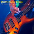 thumbnail image 3 of 4 Cordes Pont Fixe Pièces de Rechange pour Cigarbox Guitares Électriques Basse Ukulélé (Noir), 3 of 9