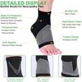 thumbnail image 2 of EGNMCR Orthopaedic Compression Socks Foot Compression Ankle Support Plantar Fasciitis Socks Grip Socks Football Fitness Socks 1 Pairs Socks Socks, 2 of 5