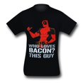 thumbnail image 3 of Dead Pool T-Shirt « Loves Bacon » / S, 3 of 4