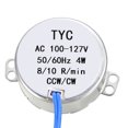 thumbnail image 2 of Synchronous Motor AC 100-127V 8-10RPM 50-60Hz CCW/CW 4W Gear Motor, 2 of 4