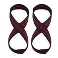 thumbnail image 1 of Soft Nylon and Spandex Figure 8 Weight Lifting Straps Gym Training Support Hand Protective Sleeves (M), 1 of 11