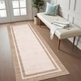 thumbnail image 4 of Bordered Washable Area Rug,Hallway Runner Rug,Washable Rug with Non-Slip Backing Stain Resistant Easy Cleaning Floor Cover for Dining Room, Living Room, Bedroom, 4 of 10