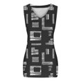 thumbnail image 4 of EQWLJWE Camisoles pour Femmes Camisoles Femmes Mode Tendance Femmes Été Sans Manches Col en V Chandail Imprimé Blouse Décontractée Hauts, 4 of 6