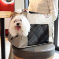 thumbnail image 2 of EastVita Pet Backpack Carrier, Cat Backpack Carrier With Breathable Mesh, Drawstring Opening, Metal Anti Escape Release, Deer Fur Handle, Dog Backpack Carrier, 2 of 7