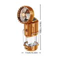 thumbnail image 2 of Solar Camping Fan and LED Light 2-in-1 Portable Rechargeable Air Circulator with Foldable Telescopic Pole, USB and Solar Powered, Waterproof for Tent and Outdoor Use, 2 of 6