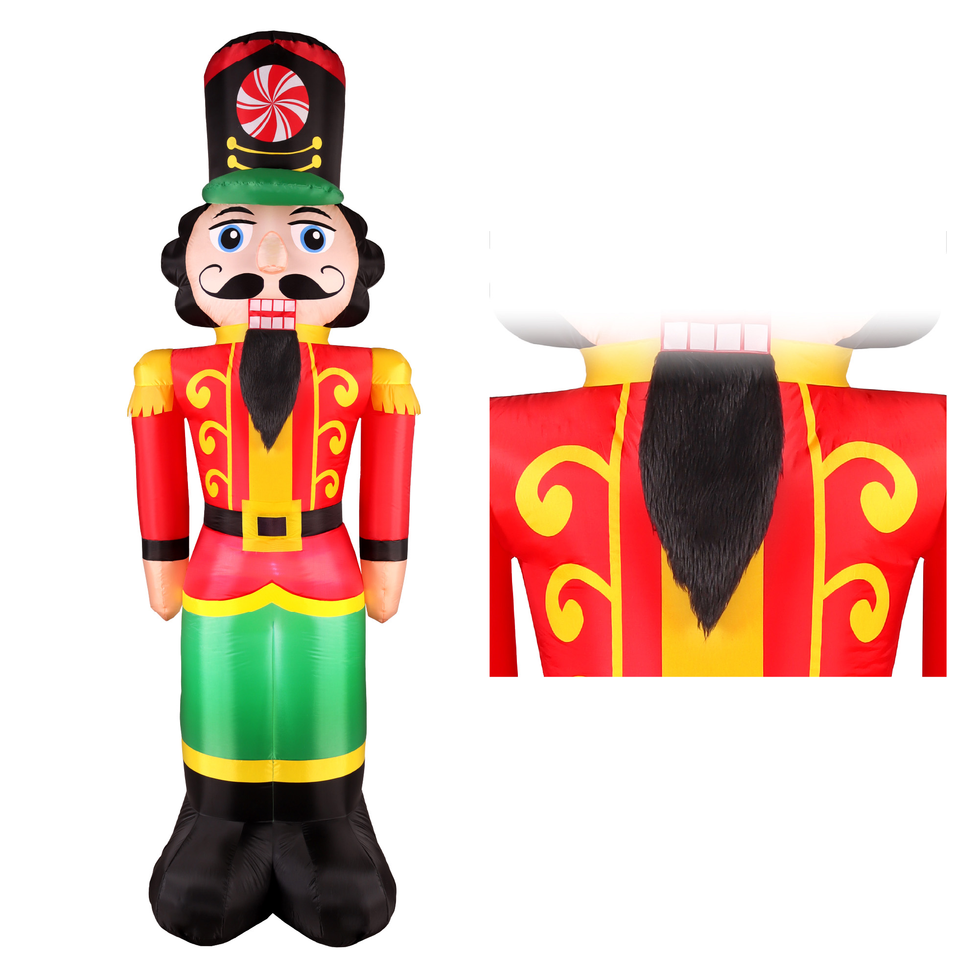 Christmas Decor 8ft Red Nutcracker Holiday Decoration