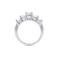 thumbnail image 2 of Promesse d'Anniversaire en Diamants 5 Pierres 2 Ct 14 K Blanc, 2 of 3