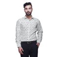 thumbnail image 1 of BESTMAN Printed Formal Shirts For Men Spread Collar Cotton Shirt, 1 of 5
