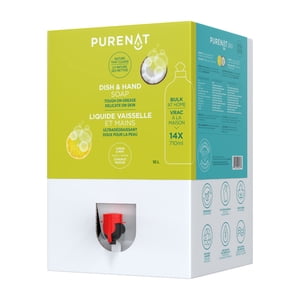 Purenat Remplissage en vrac de la vaisselle et du savon à main 10L