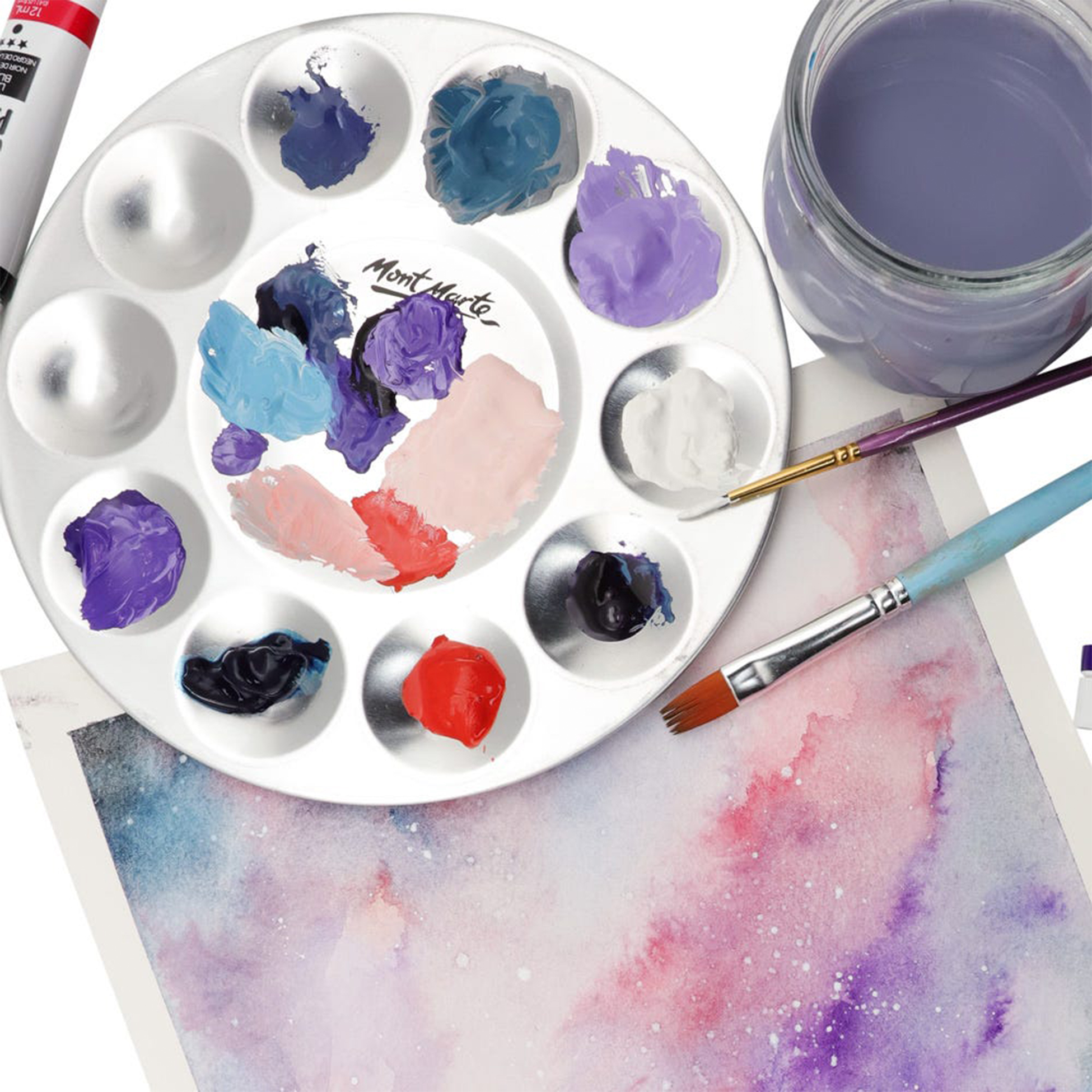 MONT MARTE Aluminium Round Palette - 10 Wells