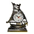 thumbnail image 2 of Table Clocks Home Decor Sailing Sculpture Desk Clock for Office Bedroom Kids Black, 2 of 8