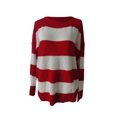 thumbnail image 4 of EGNMCR Chandails pour Femmes à Imprimé Rayé à Manches Longues Chandail Chemise Chandail Hauts, Cadeaux pour Femmes, 4 of 4