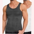 thumbnail image 3 of Pisexur Male Shaper Tank Slim Underwaist For Men Body Shaper Compression Shirt, 3 of 6