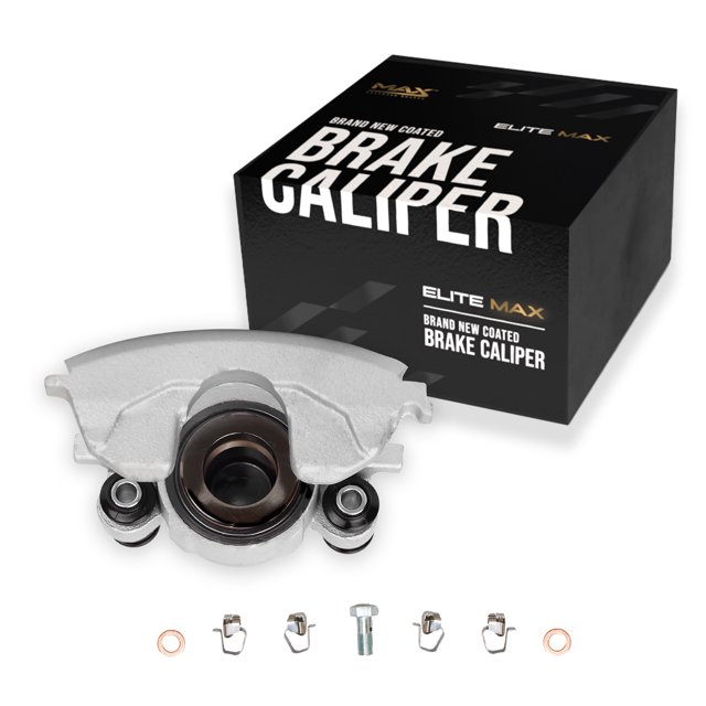 Max Advanced Brakes – EliteMAX Front Brake Caliper for 2000-2002 Chevy Express 2500, Driver Side, Geomet Coated, Hardware Included, Disc Brake Caliper Assembly w/o Bracket