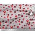 thumbnail image 3 of Soimoi Cotton Cambric Fabric Raspberry,Strawberry & Cherry Fruits Printed Fabric 1 Yard 56 Inch Wide, 3 of 3
