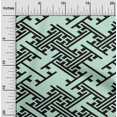 thumbnail image 2 of oneOone Cotton Cambric Light Blue Fabric Geometric Sewing Material Print Fabric By The Yard 42 Inch Wide, 2 of 4
