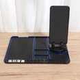 thumbnail image 2 of KAKOWELY Car Phone Holder Multifunctinal Car Instrument Panel Storage Mat Mobile Phone GPS Bracket Non-Slip Mat (Blue)9.69"X7.28"X0.2", 2 of 5