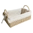 thumbnail image 1 of Handmade Rattan Storage Basket Clothing Cosmetics Sundries Container for Dorm Bedroom , B, 1 of 8