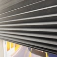 thumbnail image 4 of Curtain For Windows Polyester Fabric Panel Drapes，Cordless Pleated Window Shades Easy Install No Drill No Tools White/blue/black/br Light Filtering Blinds Size 23.6" W X 70.8" H Shower Ripple Fold, 4 of 4