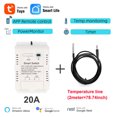 thumbnail image 2 of Tuya WiFi Intelligent Energy Circuit Breaker Switch Mobilephone APP with Real-time Temperature Measurement and Day Month Year Power Statistics Function, 2 of 9