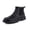 Black, variant on WEAIXIMIUNG Mens Boots Black Couples All Seasons Fashion Leather Knob Thick Soled Labor Protective Shoes Boots Men's and Women's Work Shoes