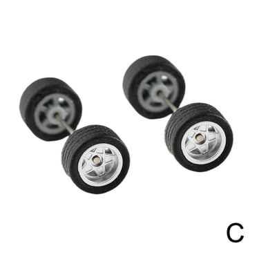 4 Spoke Custom 1:64 Wheels And Tyres Real Riders Rubber Wheel ne w Hot E7E1