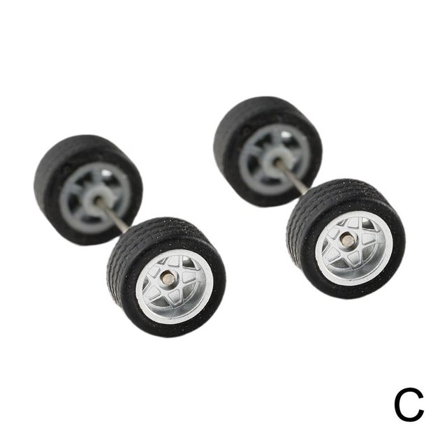 4 Spoke Custom 1:64 Wheels And Tyres Real Riders Rubber Wheel ne w Hot O4R8