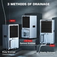 thumbnail image 4 of Energy Star Commercial Dehumidifier with Pump and Drain Hose for Large Space 1,500 Sq. Ft - 120 Pint Dehumidifier for Large Room, Home, Basements, Office, Whole House, Auto Defrost, Timer, 4 of 8