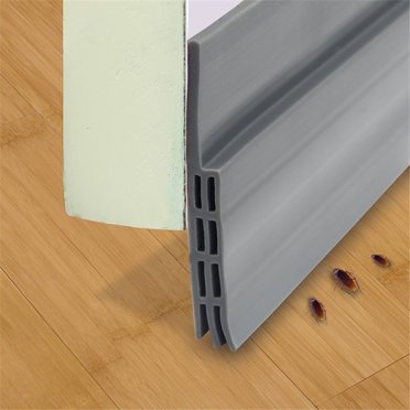 Binwennn Bande d'Étanchéité Confortable Scelleuse de Joints Right Stuff Mousse 3/8 Anti-Intempéries Balayage sous Porte Anti-Intempéries Bande d'Étanchéité Inférieure de Porte Butée de Porte