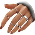 thumbnail image 2 of ORUYROP Ensemble de 3-10 Bagues en Acier Inoxydable Simples et Lisses Empilables pour Femmes, 2 of 6