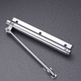 thumbnail image 4 of FRCOLOR Door Closer 1Pc 35KG Automatic Door Closer Home Use Concealed Door Spring Hinge Buffer Free Punching Automatic Door Closer Device (Bright Silver),7.28"X2.17"X0.79", 4 of 4