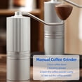 thumbnail image 3 of Moulin à Café Manuel - Réglages Réglables en Continu, Moulin à Café Portatif à Main avec Meule Conique en Acier Inoxydable, Double Roulement, Moulin à Café de Positionnement pour la Maison / le Bureau / les Voyages an, 3 of 7