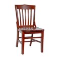 thumbnail image 1 of HERCULES Series School House Back Mahogany Wood Restaurant Chair, 1 of 9