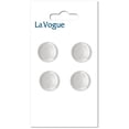 thumbnail image 1 of LA VOGUE Shank Button, White, 14 mm (0.55 in), 1 of 6