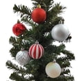 thumbnail image 2 of Holiday Time 24 Count Shatterproof Ornaments-Red/Silver/White, 2 of 4