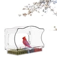 thumbnail image 4 of SXcggal Window Bird Feeders With Strong Suction Cups Color Printed For Wild Birds Garden Yard Clear Bird Feeders For Window Viewing Outdoors Window Bird Feeder For Cats Practical Bird Feeders, 4 of 8