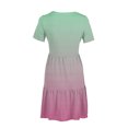thumbnail image 4 of Weiqiqre Robes de Travail pour Femmes, Robe T-Shirt d'Été Décontractée à Manches Courtes pour Femmes, Robes Mini à Étages avec Poches, 4 of 6