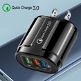 thumbnail image 1 of TIMIFIS Usb C Charger 3 Port Fast Quick Charge 3.0 USB Hub Wall Charger 3.0A Power Adapter US Plug Gift, 1 of 2