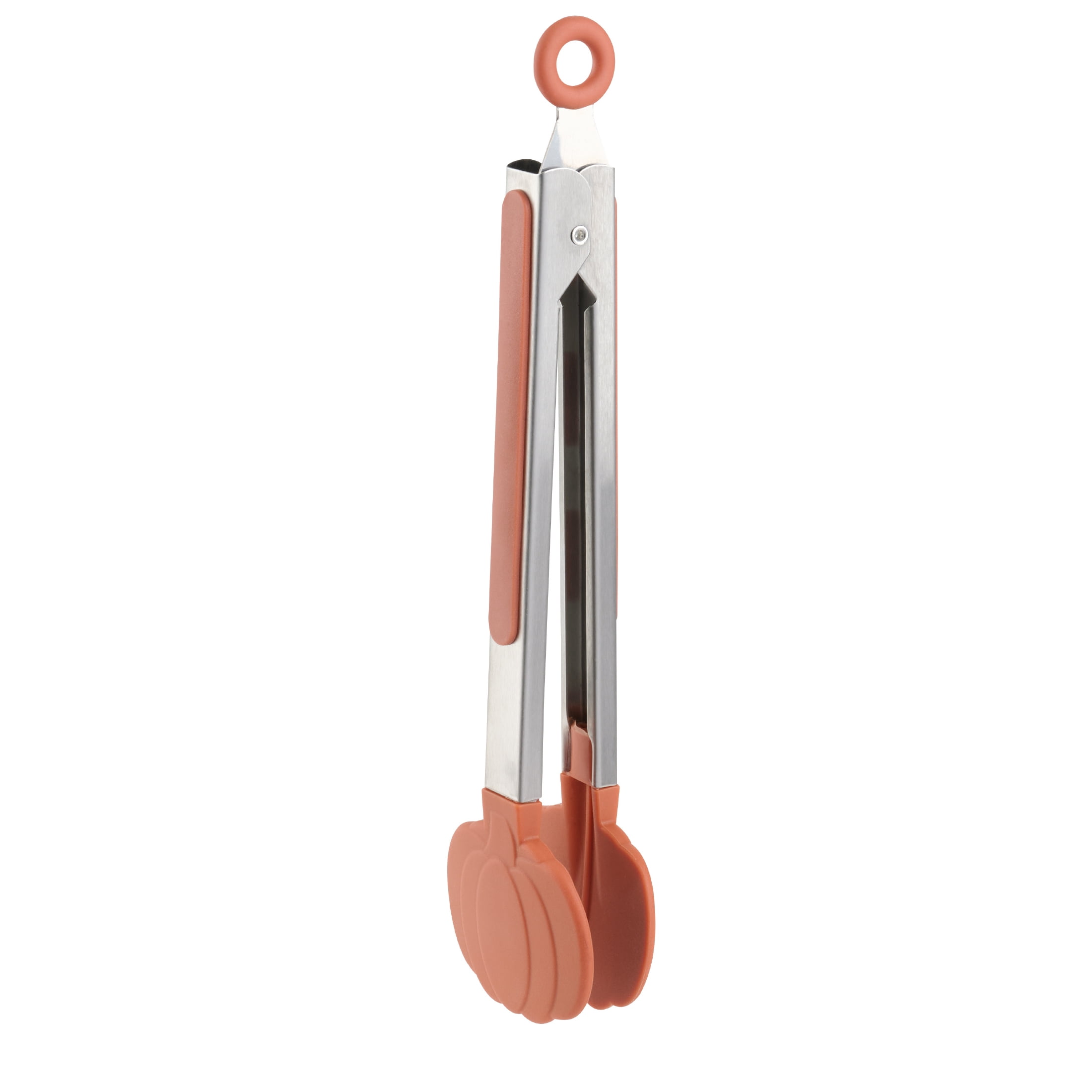 Pinces de cuisson et de service en acier inoxydable et silicone 9” - Tout-pour-Célébrer de Walmart, Citrouille, Orange